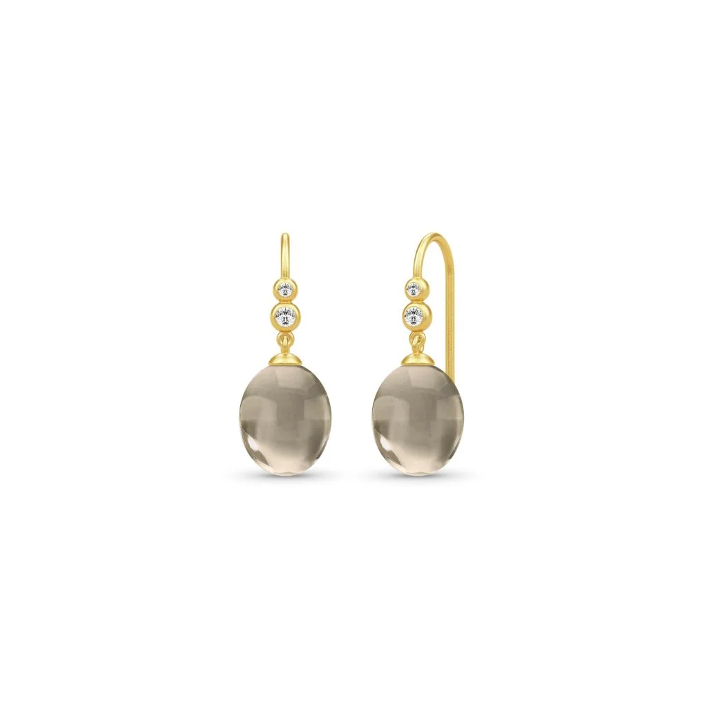 Julie Sandlau Nova forgyldte sølvøreringe HKS587GDSMCRCZ til kvinder