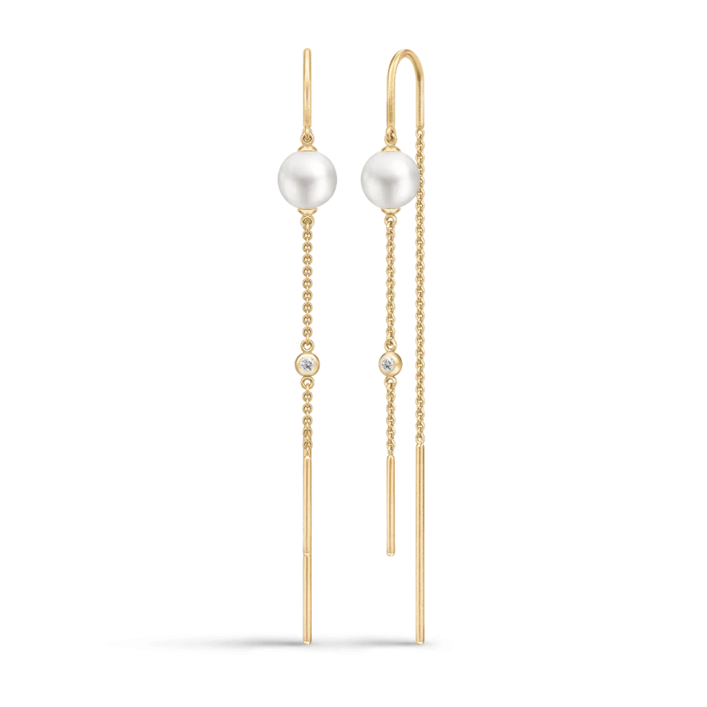 Julie Sandlau Ariel Ørehængere i Forgyldt Sølv