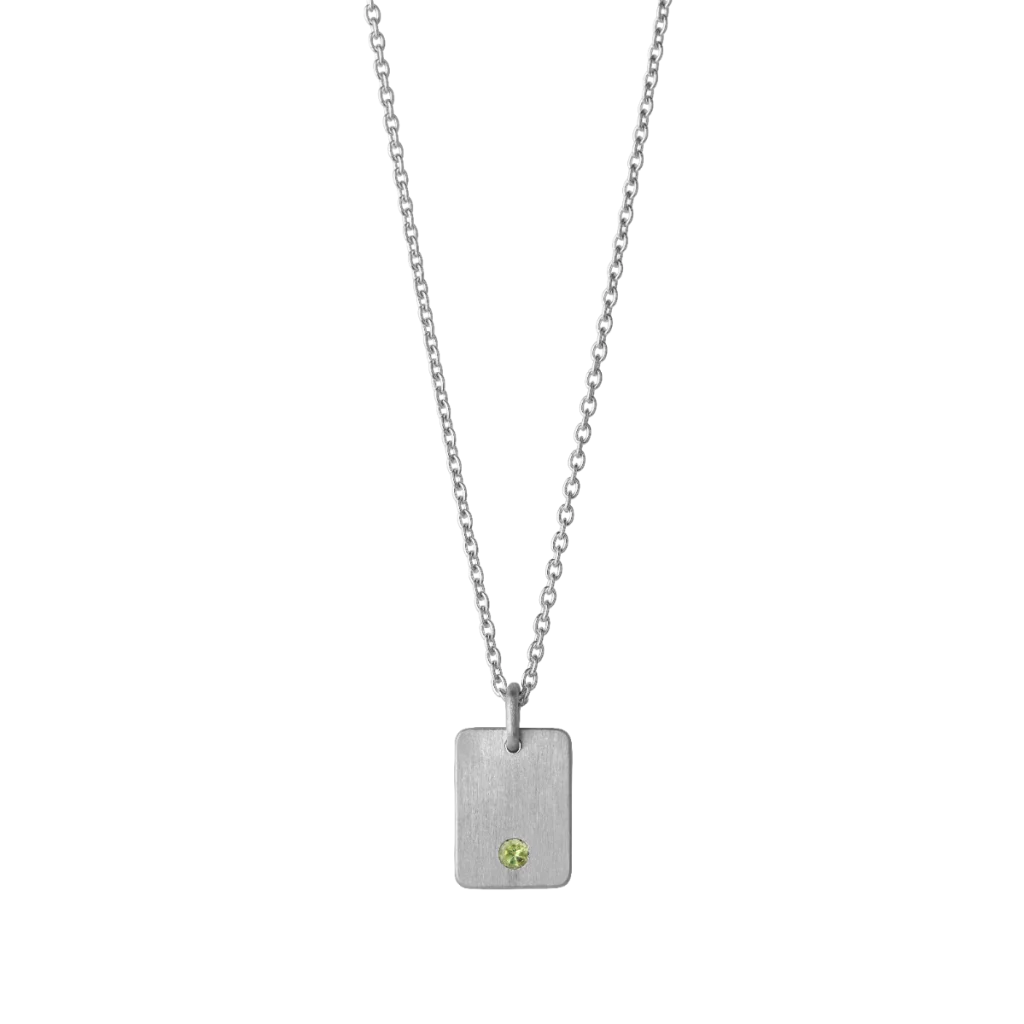 Moderne dansk design halskæde i sølv fra byBiehl