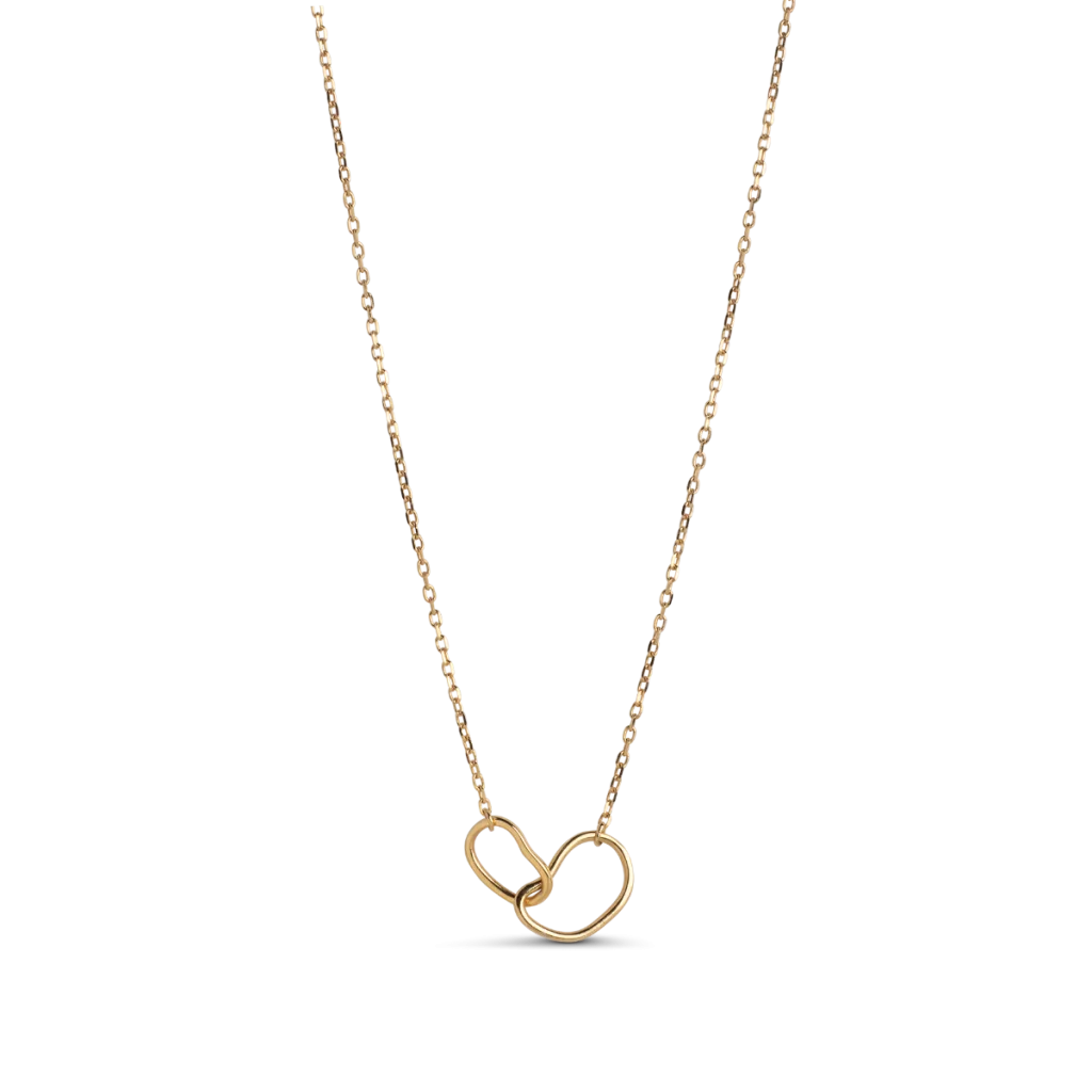 Enamel - Organic Double Circle - Halskæde - N107G