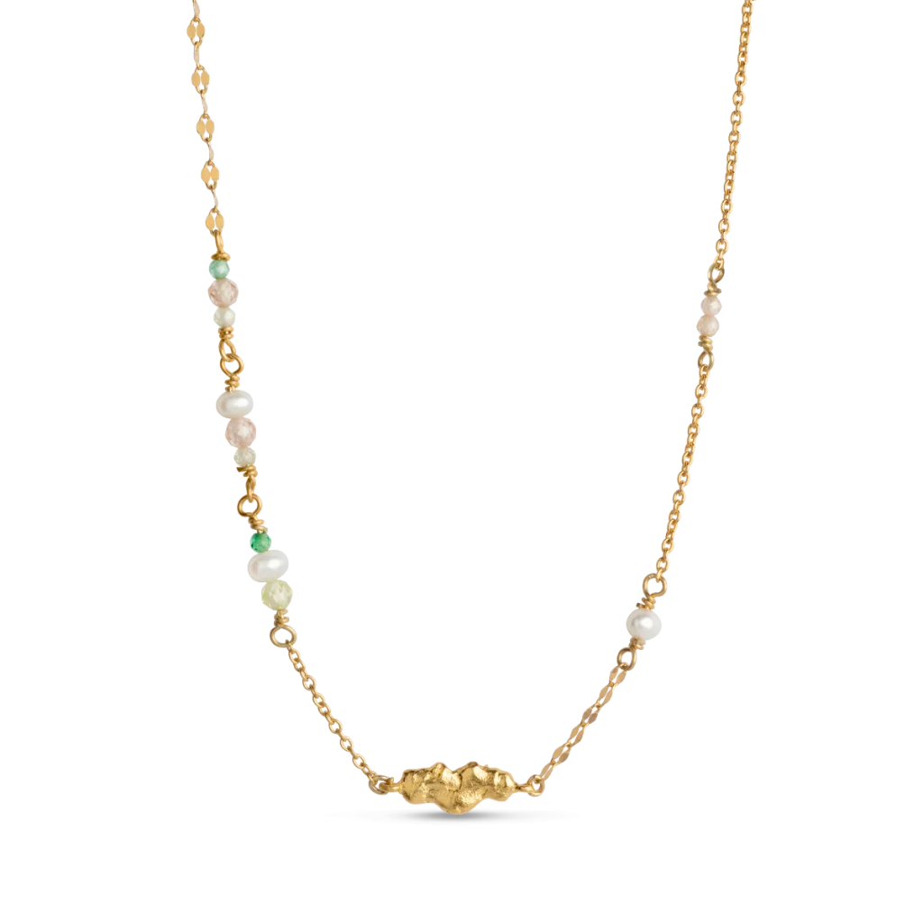 Enamel Lucie Halskæde N85G Forgyldt Sølv til Kvinder

