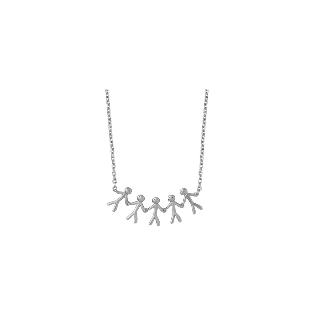 byBiehl Together Family 5 halskæde sølv – smykke til kvinder