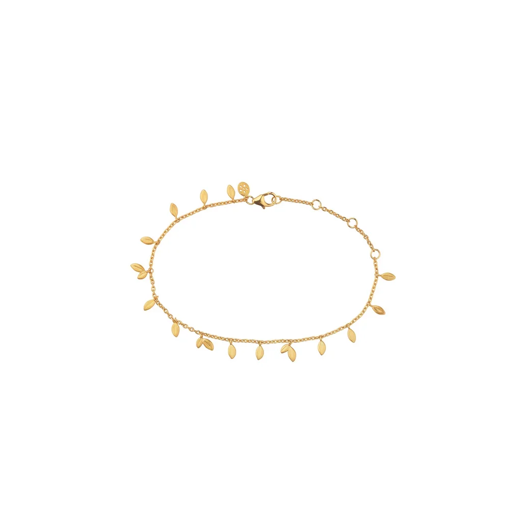 byBiehl Jungle Vine armbånd i forgyldt sølv – elegant smykke