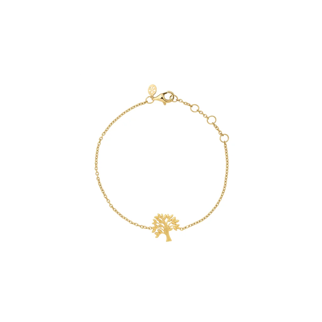 byBiehl Tree of Life armbånd – forgyldt sølv armbånd