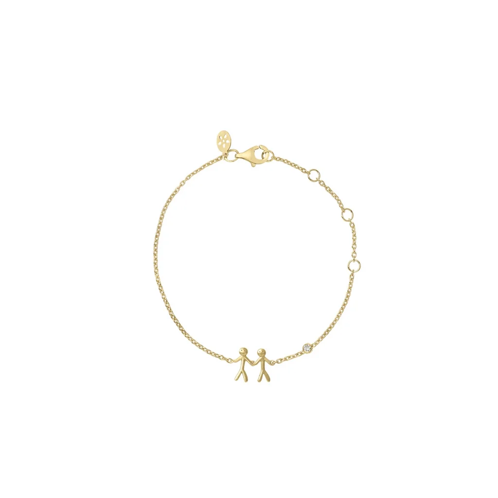 byBiehl Together My Love armbånd i forgyldt sølv