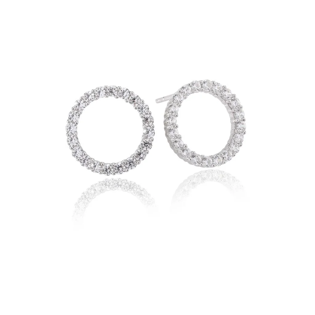 Sif Jacobs Biella Uno ørestikker i sølv med CZ sten
