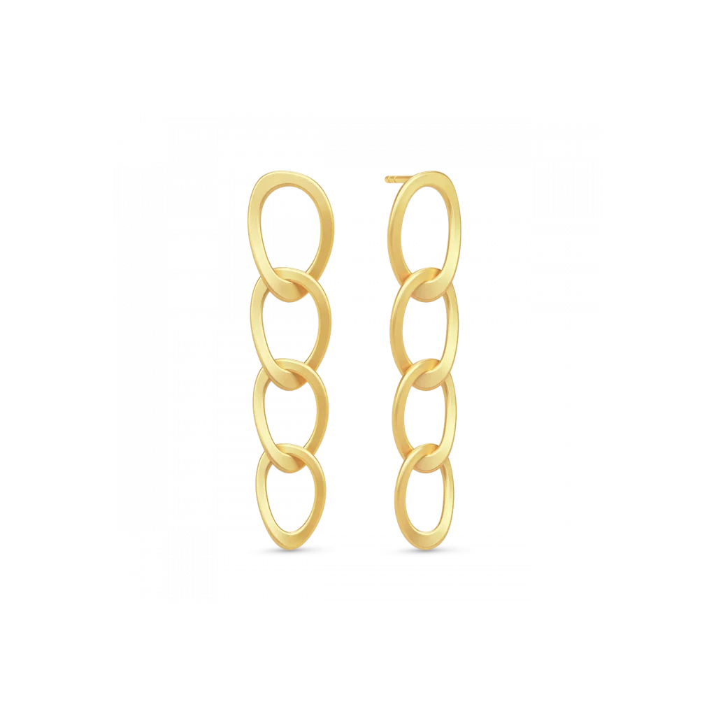 Julie Sandlau Avalina Ørehænger i Forgyldt Sølv – Elegant Smykke