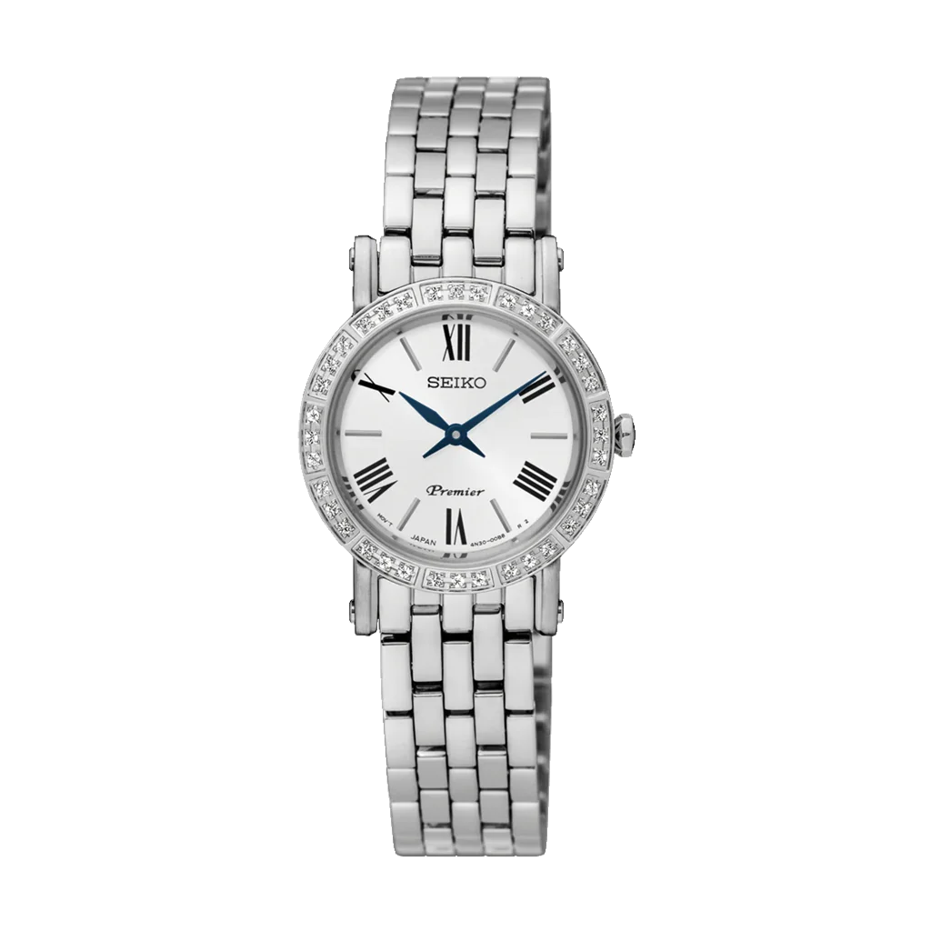 Seiko Premier SWR023P1 dameur med sølv urskive

