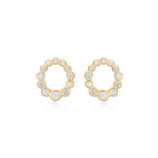 Mads Z - 14 kt. "Auroras Kiss" 0,25 ct. W.SI - Øreringe - 1511115