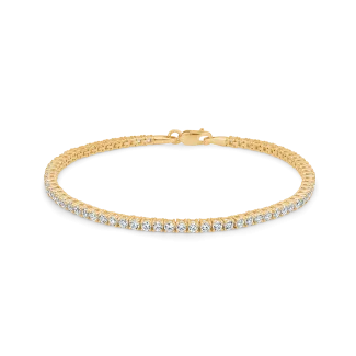 Mads Z - 8 kt. "Tennis" m. zirk. - Armbånd  - 3357004-18