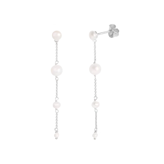 byBiehl Aura Flow Øreringe 4-3903wp-R i sølv

