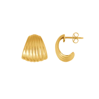 ByBiehl Eleanor Øreringe 4-1924-GP-b sølv og forgyldt design