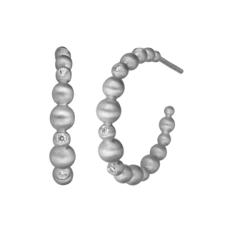 Elegante sølv hoops til kvinder