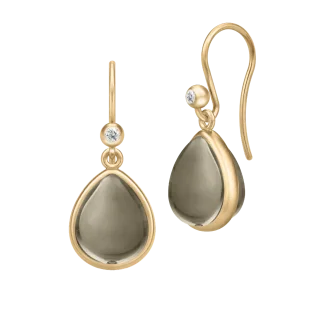 Julie Sandlau Paloma øreringe HKS631GDSMCRCZ i forgyldt sølv

