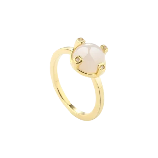 Aqua Dulce Stone Peggy Ring - 5841 forgyldt sølv ring til kvinder