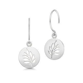 Julie Sandlau Signature Øreringe - Rhodium Sølv