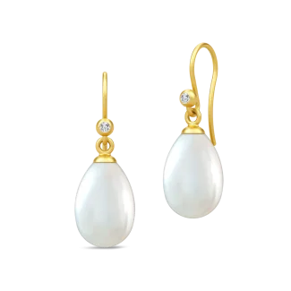 Julie Sandlau - Afrodite Øreringe  - Gold - HKS423GDWHPLCZ