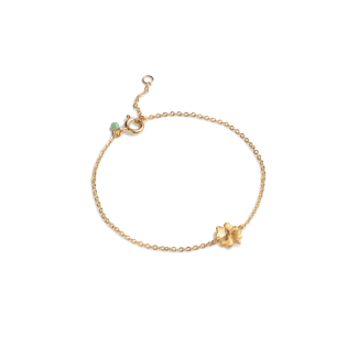Enamel Organic Clover armbånd i forgyldt sølv – elegant smykke