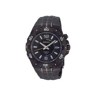 Seiko kinetic herreur SKA447P1 med sort urskive og 44 mm diameter

