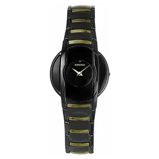 Seiko SUJF83P1 dameur med sort urskive og 30 bar vandtæthed