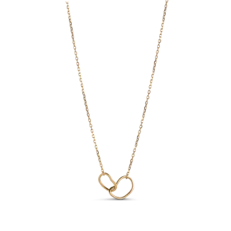 Enamel - Organic Double Circle - Halskæde - N107G