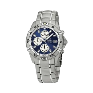 Festina Chronograph 16169/3 herre ur med blå urskive og quartz urværk