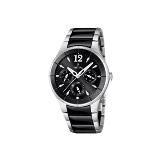Festina Multifunctional dame ur 16624/3 med sort urskive og mineral glas

