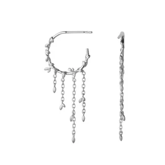 byBiehl Jungle Ivy hoops i sølv – elegante øreringe til kvinder