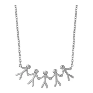 byBiehl Together Family 5 halskæde sølv – smykke til kvinder