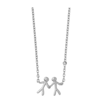 byBiehl Together My Love halskæde i sølv