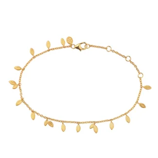 byBiehl Jungle Vine armbånd i forgyldt sølv – elegant smykke