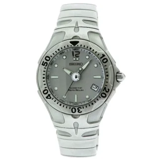 Seiko SMA005P5 Kinetic herreur med sølv urskive og 40mm diameter