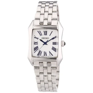 Seiko SXGP21P1 quartz dameur med grå urskive og mineralglas

