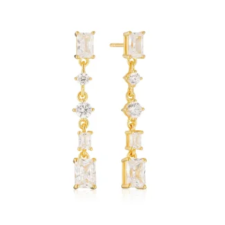 Sif Jacobs Ivrea Cinque forgyldte øreringe i sølv