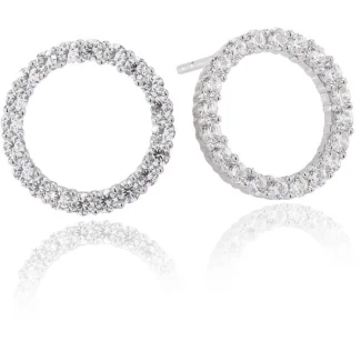 Sif Jacobs Biella Uno ørestikker i sølv med CZ sten
